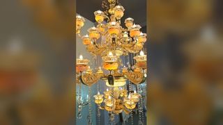 বল অনুভূমিক ওভাল স্টোন অ্যালাবাস্টার রেস্তোরাঁ দুল হালকা সিঁড়ি ক্রিয়েটিভ