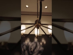বেডরুমের জন্য আধুনিক চ্যান্ডেলিয়ার