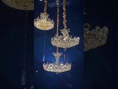 ল্যাম্প ক্রাউন ক্রিস্টাল ল্যাম্প উজ্জ্বল লিভিং রুম ডাইনিং রুম ভিলা হোটেল ক্রিস্টাল চ্যান্ডেলিয়ার