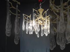 দেখুন H65 কপার বডি আর্ট গ্লাস ম্যাপেল লিফ পেন্ডেন্ট ঝাড়বাতি লাইট আধুনিক ISO9001 ডেমো