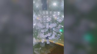 কাস্টমাইজড মেড হোটেল লবি ডেকোরেটিভ গ্লাস দুল হালকা আধুনিক LED সিলিং