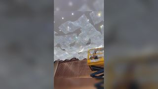 কাস্টমাইজড মেড হোটেল লবি ডেকোরেটিভ গ্লাস দুল হালকা আধুনিক LED সিলিং