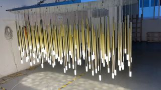 ঝুলন্ত ক্রিস্টাল আধুনিক ল্যাম্প সিলিং ডেকো ওয়েস্ট আর্ট ড্রপ লাইট স্টেইনড লাইট লাইটিং এলম ফিক্সচার Gl