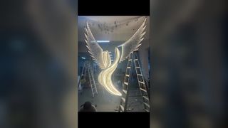 বড় বিশাল বিশাল কাস্টম দুল লাইট 9500lm প্রিফ্যাব্রিকেটেড ভিলা বিলাসবহুল দুল সিলিং লাইট