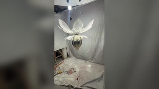 মার্বেল হেমিস্ফিয়ার ওয়াল ল্যাম্প ম্যাট বিডস ডেকোরেশন হোটেল ভিলা রেস্তোরাঁ পটভূমি আলোকিত জল