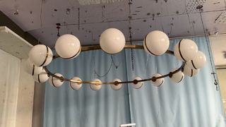 LED এনার্জি সেভিং গ্লাস প্যান্ডেন্ট ল্যাম্পস ডাইনিং রুম রেস্তোরাঁ চ্যান্ডেলাইয়ার 25-30M2