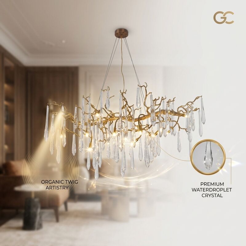 Commercial Linear Chandelier Suspended Light System Retail Store Chain Ideal For Shopping Mall Showroom Boutique