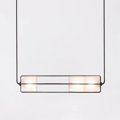 ক্রিস্টাল স্যান্ড হোয়াইট LED সিলিং লাইট 24W 48W 72W বার ক্যাফে কাস্টম পেন্ডেন্ট লাইট