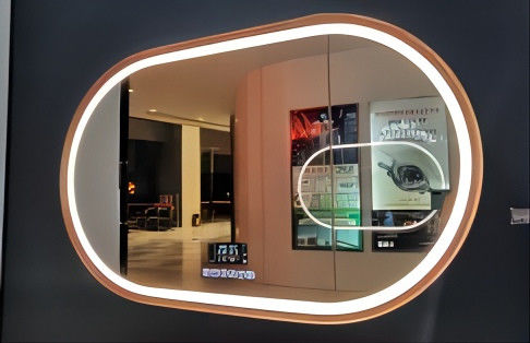 24W 36W 45W 4200K আধুনিক ওভাল LED লাইটেড মিরর OEM ODM
