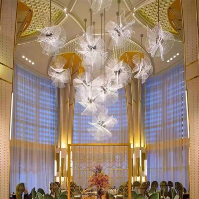 ডুপ্লেক্স ভিলা ভোজের হল হোটেল লবি ড্যান্ডেলিয়ন মডেলিং ল্যাম্প বিক্রয় বিভাগ খালি আর্ট অ-মানক ল্যাম্প