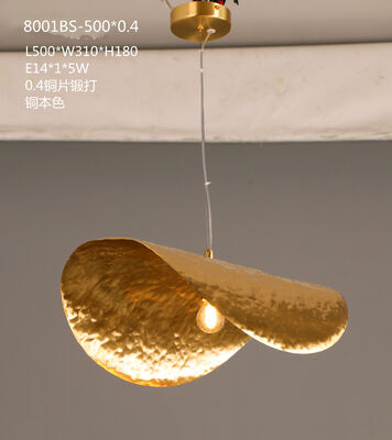 ধাতব ঝুলন্ত সিলিং ল্যাম্প হোম সজ্জা ল্যাম্পশ্যাড গোলাকার চ্যান্ডেলির লিভিং রুমের জন্য দুল আলো