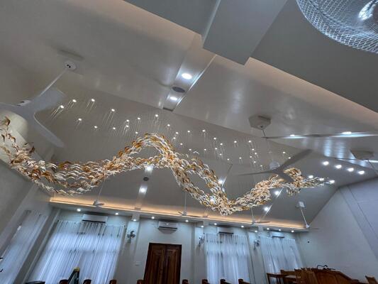 আধুনিক চ্যান্ডেলিয়ার ঘর ডাইনিং এলাকা চ্যান্ডেলিয়ার সমসাময়িক শৈলী