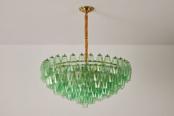 ফ্যাক্টরি হাতে তৈরি নেভি ব্লু গ্লাস ঝাড়বাতি ব্রাস ফিনিশ সহ লিভিং ডাইনিং রুম বেডরুম লাইটিং এর জন্য